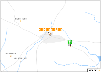 map of Aurangābād