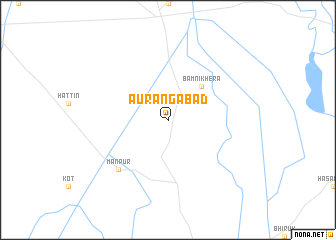 map of Aurangābād