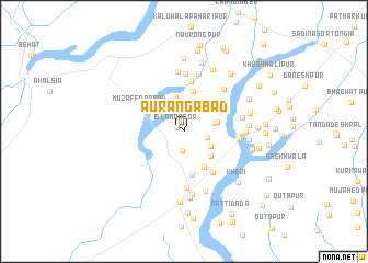 map of Aurangābad
