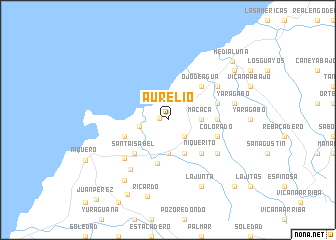 map of Aurelio