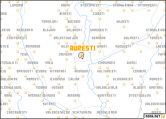 map of Aureşti