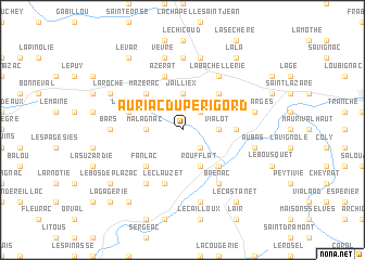 map of Auriac-du-Périgord