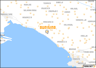 map of Aurisina