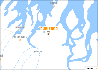map of Aurizona