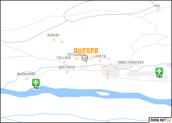 map of Aurora