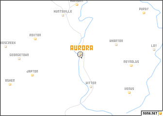 map of Aurora