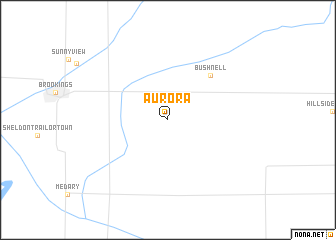 map of Aurora