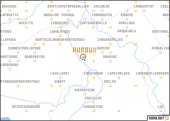 map of Auroux