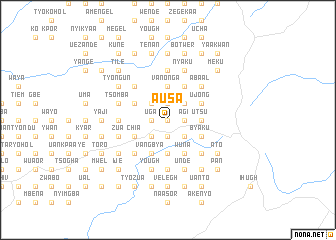 map of Ausa