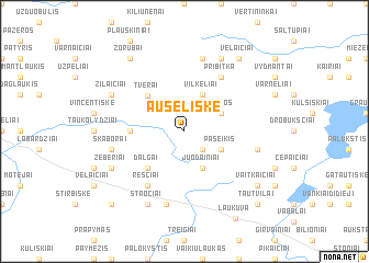 map of Aušeliškė