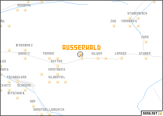 map of Ausserwald