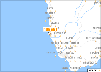 map of Ausset