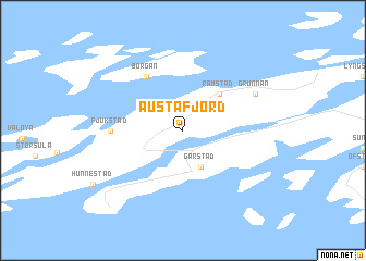 map of Austafjord