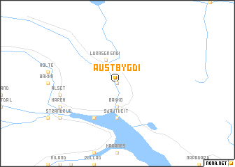 map of Austbygdi