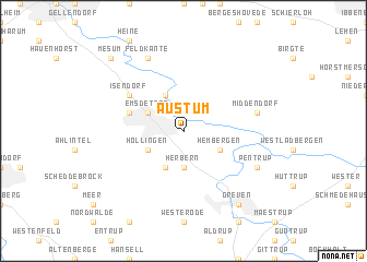 map of Austum