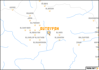 map of Ā ‘Uţayfah
