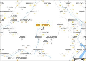 map of Autrans