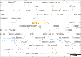 map of Autrêches
