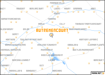 map of Autremencourt