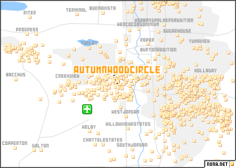 map of Autumn Wood Circle