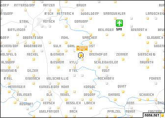 map of Auw