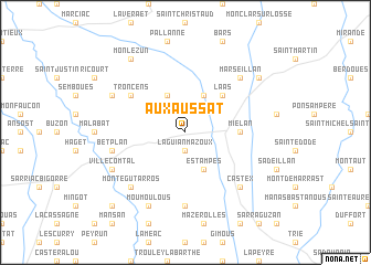 map of Aux-Aussat