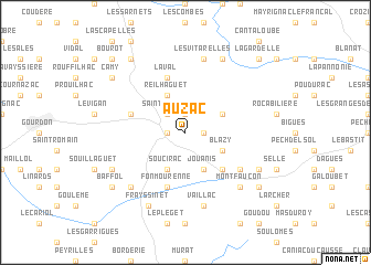 map of Auzac