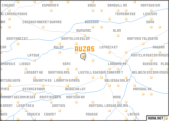 map of Auzas
