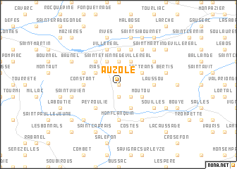 map of Auzole