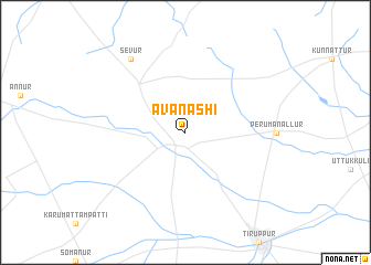 map of Avanāshi