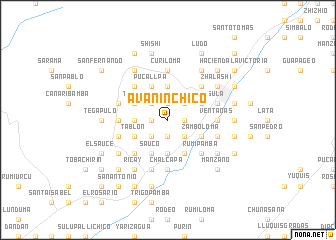 map of Avañín Chico