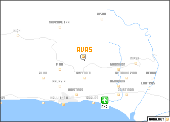 map of Ávas