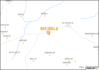 map of Avcıoğlu