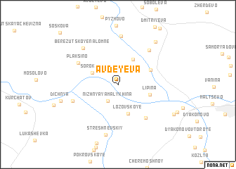 map of Avdeyeva
