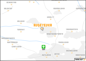 map of Avdeyevka