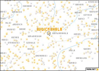 map of Avdić Mahala