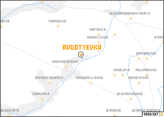 map of Avdotʼyevka