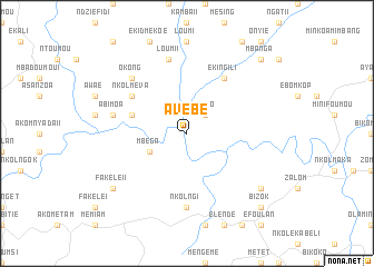 map of Avébé