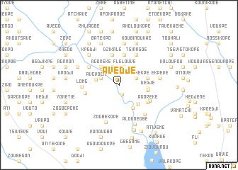 map of Avédjé