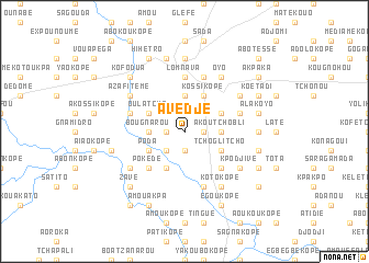 map of Avédjé