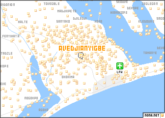 map of Avédji Anyigbé