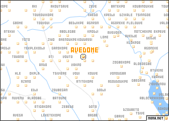 map of Avédomé