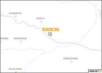 map of Avencas