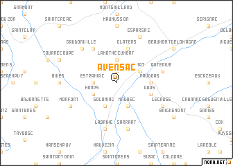 map of Avensac