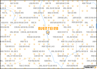 map of Aventeira