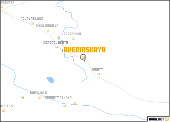 map of Averinskaya