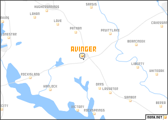map of Avinger