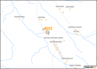 map of Āvīz