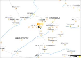 map of Āvīz