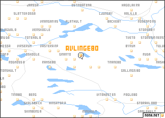 map of Ävlingebo